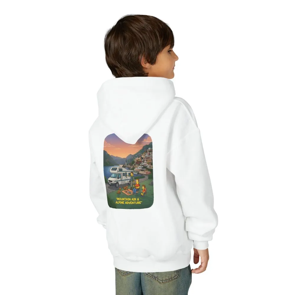 9979998288229603876_2048.jpeg Youth Hoodie(Gildan) – "Mountain Air-Alpine Adventure" (Design Sitcom-Line)